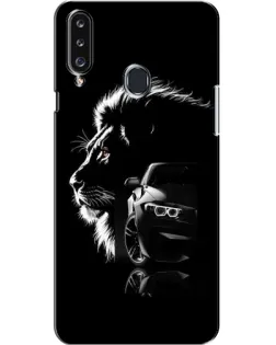 Чохол для Samsung Galaxy A20s (A207) з картинкою «BMW та лев»