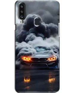 Чохол для Samsung Galaxy A20s (A207) з картинкою «BMW у диму»