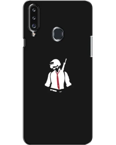 Чехол для Samsung Galaxy A20s (A207) с картинкой «PUBG — силуэт воина» Чехол для Samsung Galaxy A20s (A207) с картинкой «PUBG — силуэт воина»