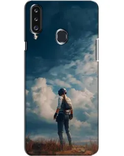 Чехол для Samsung Galaxy A20s (A207) с картинкой «Герой PUBG на скале» Чехол для Samsung Galaxy A20s (A207) с картинкой «Герой PUBG на скале»
