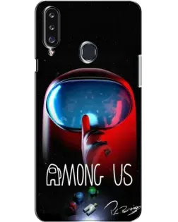 Чохол для Samsung Galaxy A20s (A207) з картинкою «Червоний імпостер — макро» Чохол для Samsung Galaxy A20s (A207) з картинкою «Червоний імпостер — макро»