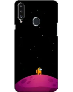 Чохол для Samsung Galaxy A20s (A207) з картинкою «Самотній герой на планеті» Чохол для Samsung Galaxy A20s (A207) з картинкою «Самотній герой на планеті»