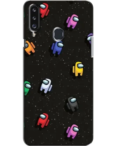 Чехол для Samsung Galaxy A20s (A207) с картинкой «Космический паттерн Among Us»