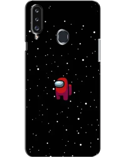 Чехол для Samsung Galaxy A20s (A207) с картинкой «Красный Among Us»