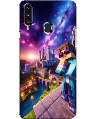 Чехол для Samsung Galaxy A20s (A207) с картинкой «Стив и космос» Чехол для Samsung Galaxy A20s (A207) с картинкой «Стив и космос»