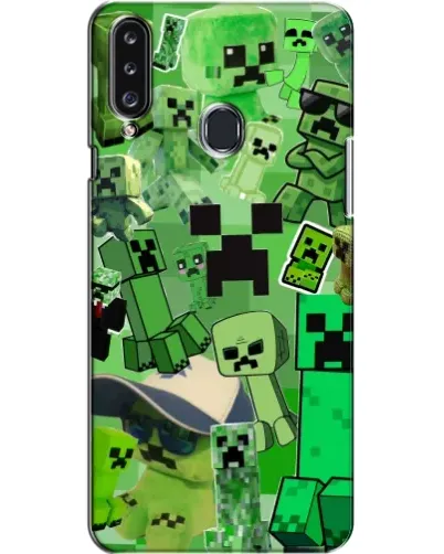 Чехол для Samsung Galaxy A20s (A207) с картинкой «Криперы Minecraft» Чехол для Samsung Galaxy A20s (A207) с картинкой «Криперы Minecraft»