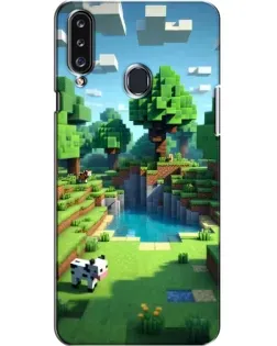 Чехол для Samsung Galaxy A20s (A207) с картинкой «Minecraft летний день»