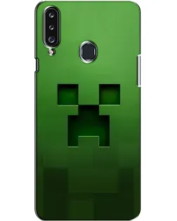 Чехол для Samsung Galaxy A20s (A207) с картинкой «Крипер микро-дизайн»