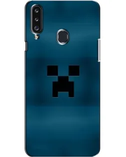 Чехол для Samsung Galaxy A20s (A207) с картинкой «Крипер текстура»