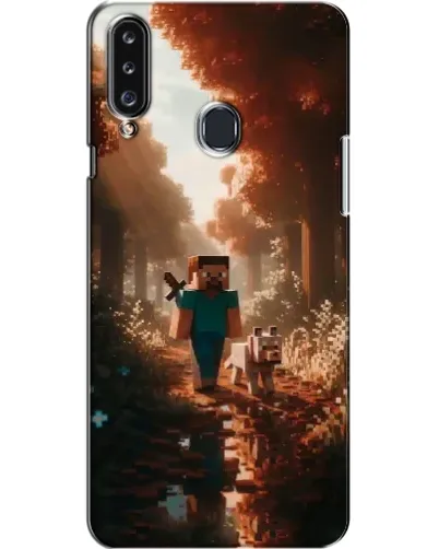 Чехол для Samsung Galaxy A20s (A207) с картинкой «Стив в лесу» Чехол для Samsung Galaxy A20s (A207) с картинкой «Стив в лесу»