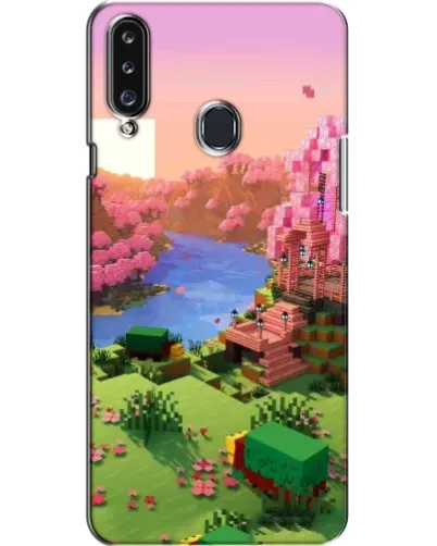 Чехол для Samsung Galaxy A20s (A207) с картинкой «Розовое дерево Minecraft» Чехол для Samsung Galaxy A20s (A207) с картинкой «Розовое дерево Minecraft»