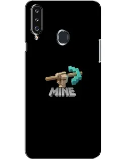 Чехол для Samsung Galaxy A20s (A207) с картинкой «Алмазная кирка»
