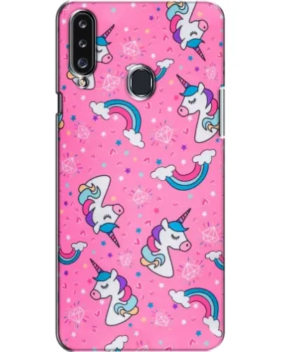 Чехол для Samsung Galaxy A20s (A207) с картинкой «Unicorn паттерн розовый» Чехол для Samsung Galaxy A20s (A207) с картинкой «Unicorn паттерн розовый»