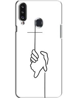 Чехол для Samsung Galaxy A20s (A207) с картинкой «Рука держит»