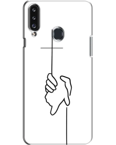 Чехол для Samsung Galaxy A20s (A207) с картинкой «Рука держит»