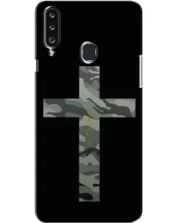 Чехол для Samsung Galaxy A20s (A207) с картинкой «Милитари Крест»