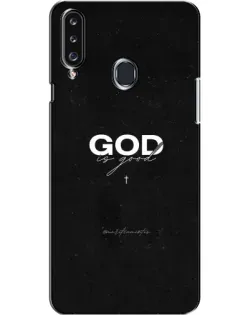 Чехол для Samsung Galaxy A20s (A207) с картинкой «GOD — Бог над всем»