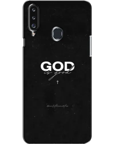Чехол для Samsung Galaxy A20s (A207) с картинкой «GOD — Бог над всем»