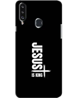 Чехол для Samsung Galaxy A20s (A207) с картинкой «Вертикаль веры Jesus»