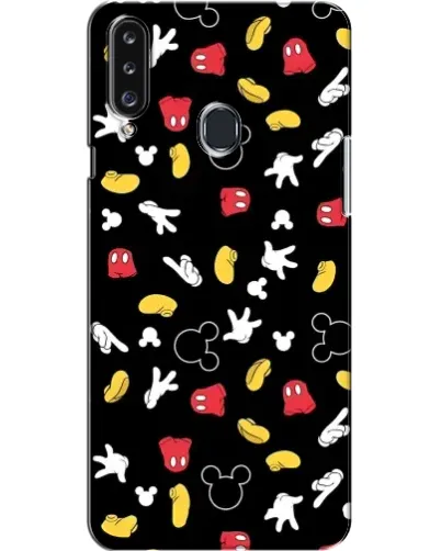 Чехол для Samsung Galaxy A20s (A207) с картинкой «Графический принт лапок»