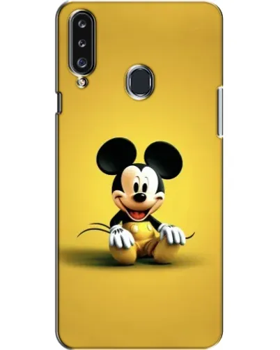 Чехол для Samsung Galaxy A20s (A207) с картинкой «Микки на желтом»