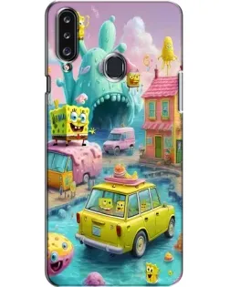 Чехол для Samsung Galaxy A20s (A207) с картинкой «Монстр-трак приключения»