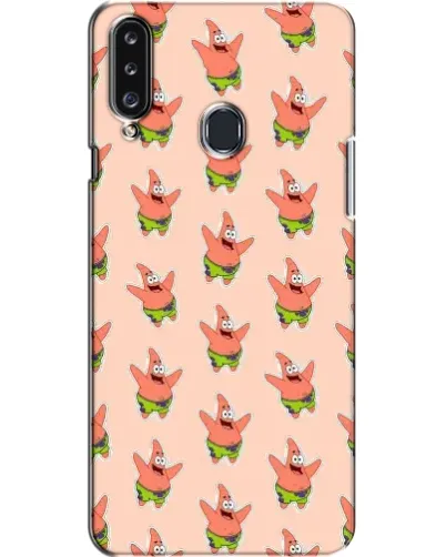 Чехол для Samsung Galaxy A20s (A207) с картинкой «Патрик Стар паттерн»