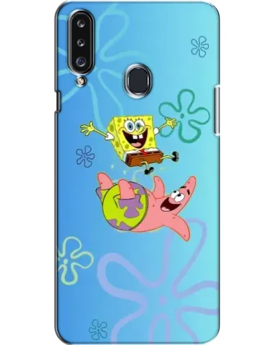 Чехол для Samsung Galaxy A20s (A207) с картинкой «Спанч Боб и Патрик»