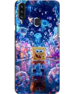 Чехол для Samsung Galaxy A20s (A207) с картинкой «Неоновый океан»
