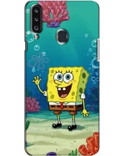 Чехол для Samsung Galaxy A20s (A207) с картинкой «Подводный привет»