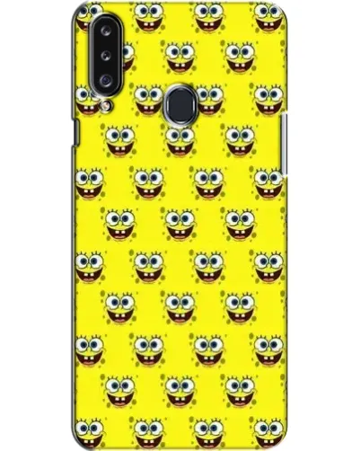 Чехол для Samsung Galaxy A20s (A207) с картинкой «Паттерн Губка Боб»