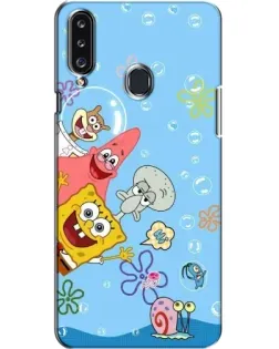 Чехол для Samsung Galaxy A20s (A207) с картинкой «Веселые пузырьки»