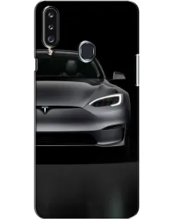 Чехол для Samsung Galaxy A20s (A207) с картинкой «Tesla Model S Look»