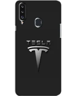 Чехол для Samsung Galaxy A20s (A207) с картинкой «Стальной логотип Tesla» Чехол для Samsung Galaxy A20s (A207) с картинкой «Стальной логотип Tesla»