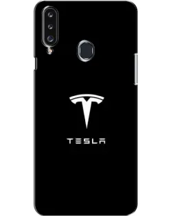 Чехол для Samsung Galaxy A20s (A207) с картинкой «Tesla White Logo» Чехол для Samsung Galaxy A20s (A207) с картинкой «Tesla White Logo»