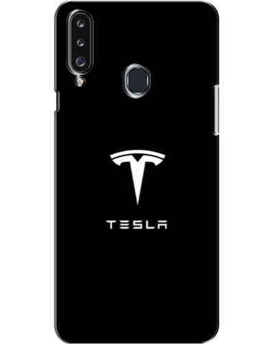 Чехол для Samsung Galaxy A20s (A207) с картинкой «Tesla White Logo» Чехол для Samsung Galaxy A20s (A207) с картинкой «Tesla White Logo»