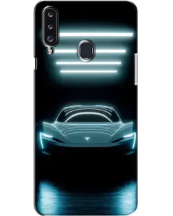 Чехол для Samsung Galaxy A20s (A207) с картинкой «Tesla в неоне» Чехол для Samsung Galaxy A20s (A207) с картинкой «Tesla в неоне»