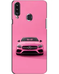 Чехол для Samsung Galaxy A20s (A207) с картинкой «Розовый Mercedes AMG»