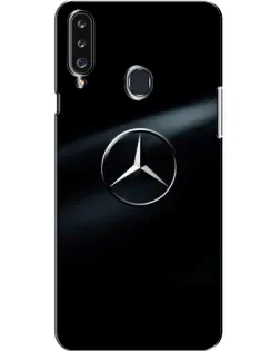 Чехол для Samsung Galaxy A20s (A207) с картинкой «Mercedes на металле»