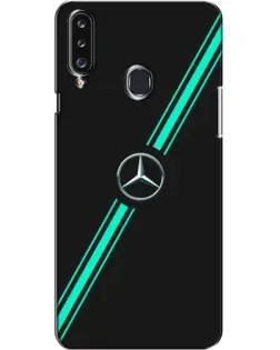 Чехол для Samsung Galaxy A20s (A207) с картинкой «Спортивные линии Mercedes»
