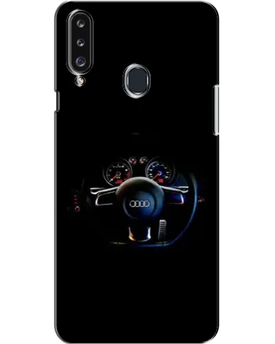 Чехол для Samsung Galaxy A20s (A207) с картинкой «Салон Audi — руль»