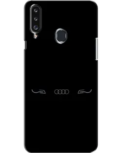 Чехол для Samsung Galaxy A20s (A207) с картинкой «Audi — световой подпись»