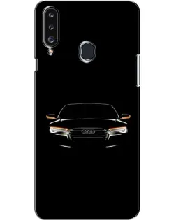 Чехол для Samsung Galaxy A20s (A207) с картинкой «Audi — ночной контур»