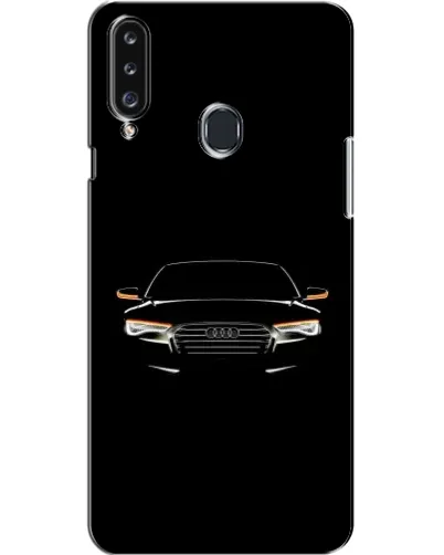 Чехол для Samsung Galaxy A20s (A207) с картинкой «Audi — ночной контур»