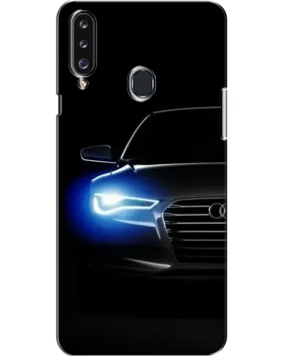 Чехол для Samsung Galaxy A20s (A207) с картинкой «Неоновый взгляд Audi»