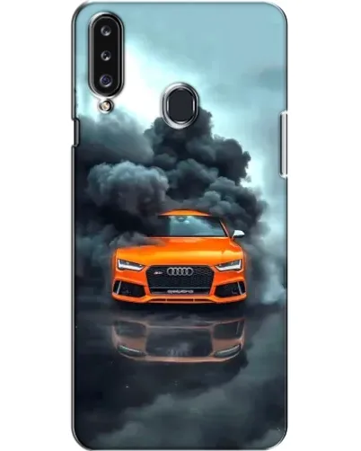 Чехол для Samsung Galaxy A20s (A207) с картинкой «Audi в облаках дыма»