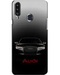 Чехол для Samsung Galaxy A20s (A207) с картинкой «Audi — градиентный контур»
