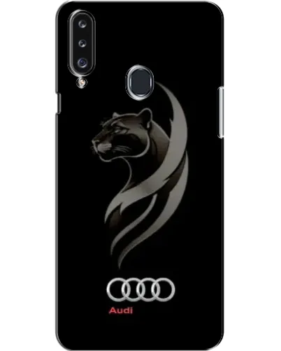 Чехол для Samsung Galaxy A20s (A207) с картинкой «Графика — пантера и Audi»
