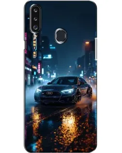 Чехол для Samsung Galaxy A20s (A207) с картинкой «Ночной город и Audi»