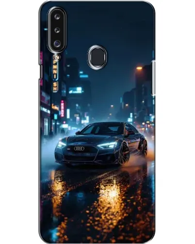 Чехол для Samsung Galaxy A20s (A207) с картинкой «Ночной город и Audi»